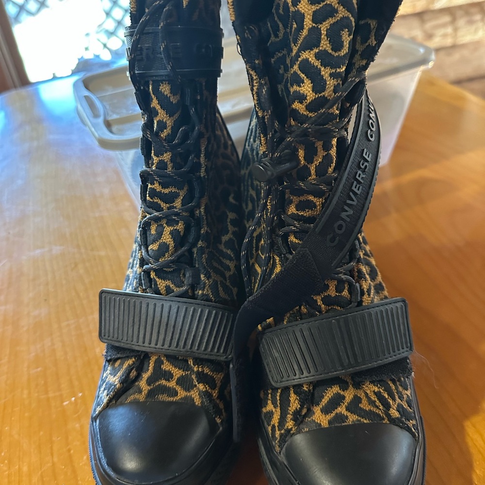 Converse ' Leopard Print High-Top Boots